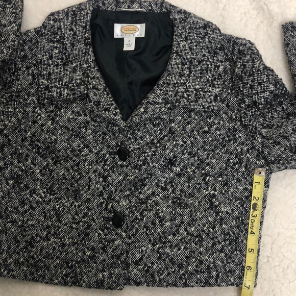 Talbots Vintage Cropped Wool Blend Jacket Sz 2 - Picture 9 of 13
